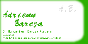 adrienn barcza business card